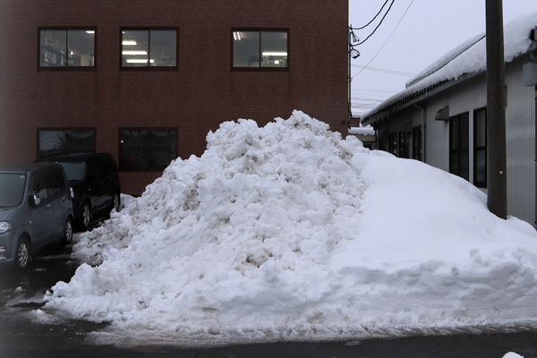 除雪後