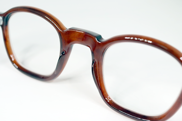 ヴィンテージセルロイド 右テンプル丁番復刻 全体コーティング レンズ新規 復刻再生