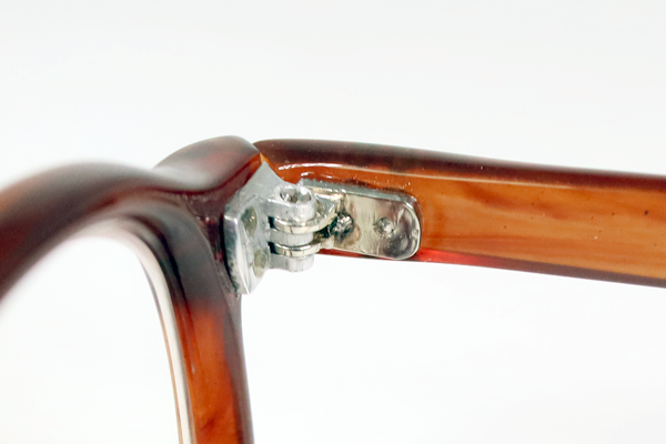 ヴィンテージセルロイド 右テンプル丁番復刻 全体コーティング レンズ新規 復刻再生