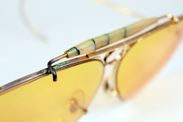 Ray-Ban シューター 汗止め復刻 塗装 溶接 メッキ 縄手チューブ取付 復刻再生