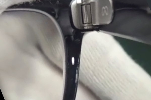 Ray-Ban Meta スマートグラス 右リム切れ 修復再生